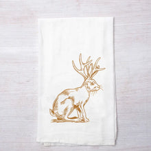 Load image into Gallery viewer, Colie Boutique Item! Counter Couture Jackalope Flour Sack Tea Towel
