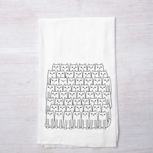 Load image into Gallery viewer, Colie Boutique Item! Counter Couture Cat Flour Sack Tea Towel
