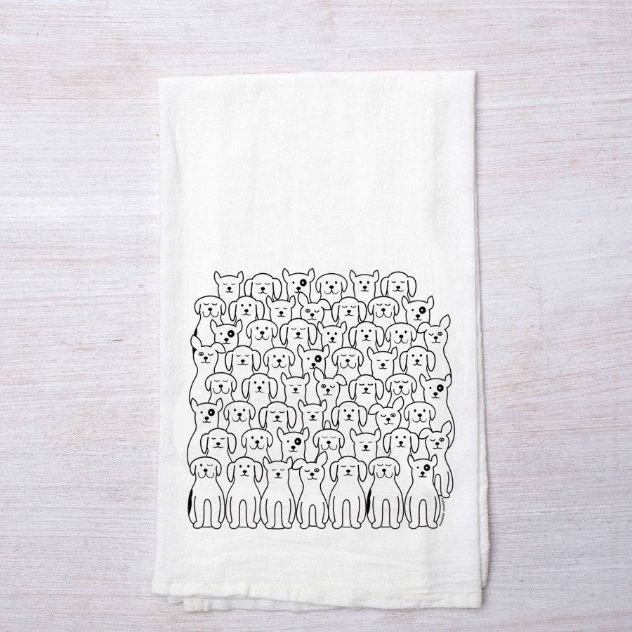 Colie Boutique Item! Counter Couture Dog Flour Sack Tea Towel