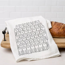 Load image into Gallery viewer, Colie Boutique Item! Counter Couture Cat Flour Sack Tea Towel
