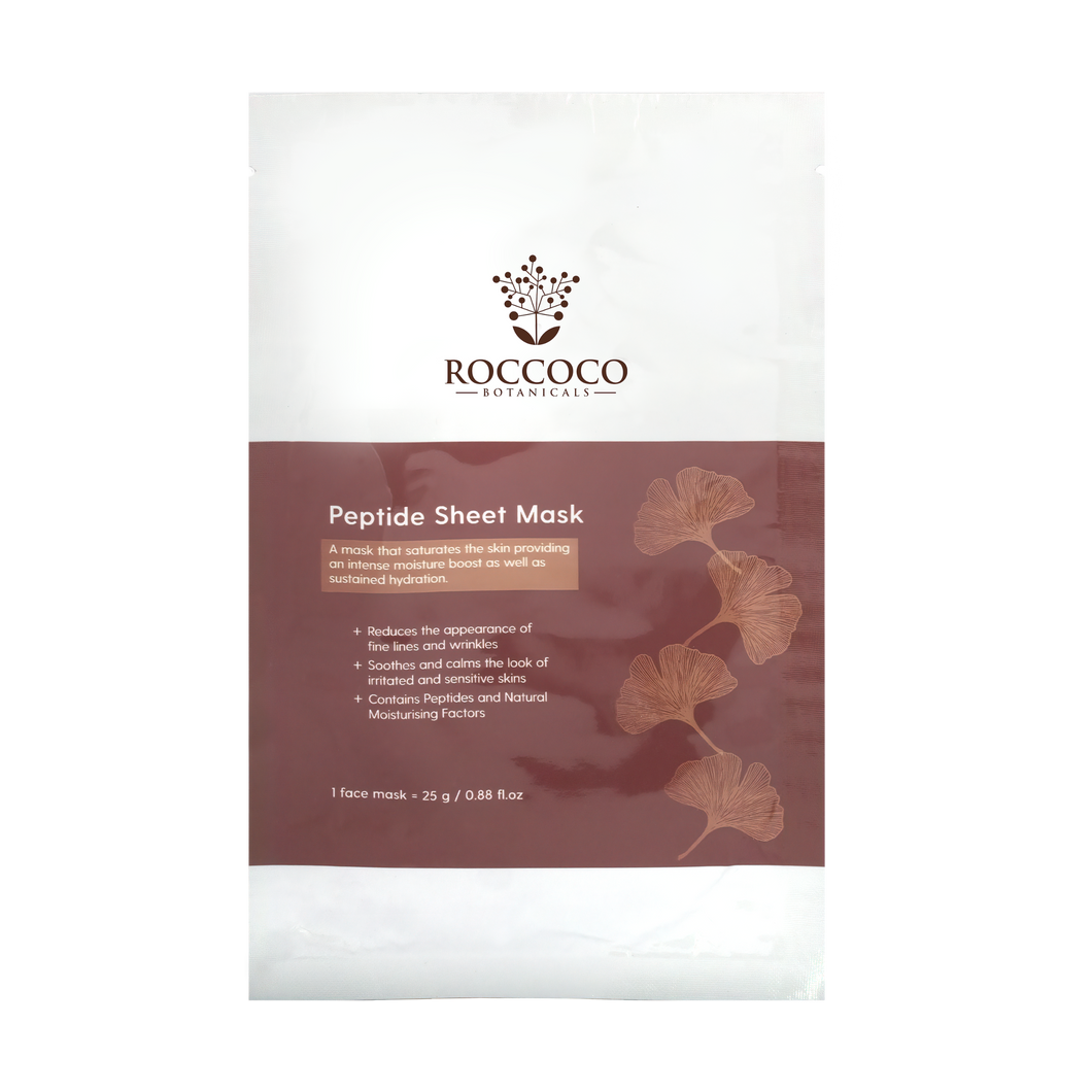 Roccoco Botanicals  |  Peptide Sheet Mask